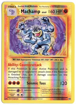 NM Machamp 59/108 Reverse Holo Rare XY Evolutions 2016 Pokemon TCG - Image 1