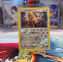 Stantler 156/214 Uncommon Reverse Holo Pokemon TCG SM Lost Thunder - Image 1