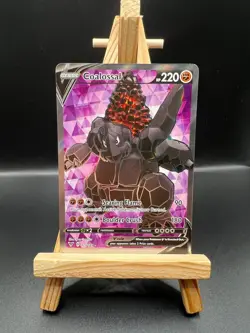 Pokemon Karte TCG Coalossal V 173/185 Farbenschock Holo Rare NM Englisch - Image 1