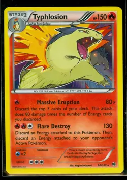 Pokemon TYPHLOSION 20/162 - XY BREAKthrough - RARE HOLO - NEAR MINT/MINT - Image 1