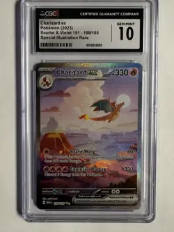 Charizard ex 199/165 SIR - Pokemon Scarlet & Violet 151 CGC 10 - Image 1