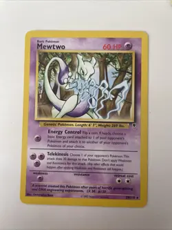 2002 Pokemon TCG Mewtwo Legendary Collection 29/110 Regular Rare - Light LP Card - Image 1