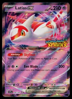 Pokemon Card Latias EX 076/191 Surging Sparks Stamped Promo - Image 1