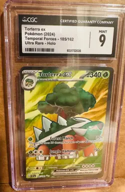 Torterra ex 185/162 Temporal Forces NM Full Art Holo Rare Pokemon Card - Image 1
