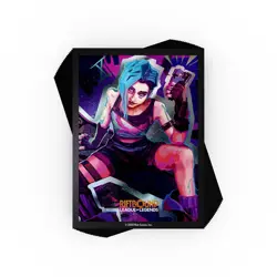 Riftbound TCG: League Of Legends Jinx Art Standard Size Card Sleeves (100ct) - Image 1