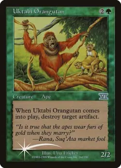 Uktabi Orangutan -Foil Light Play MTG Promos: Arena - Image 1