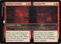 Spiked Corridor // Torture Pit R Commander: Duskmourn: House of Horror 28 - LP M - Image 1