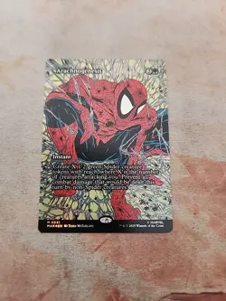 Arachnogenesis Borderless Foil Marvel's Spider-Man MTG NM - Image 1