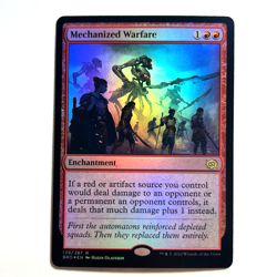 MTG - 1x Mechanized Warfare Holo-Foil - Brothers War NM - Image 3