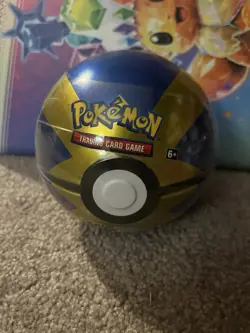 FACTORY SEALED Pokemon TCG Quick Ball Pokeball Tin J21 New - Image 1