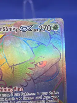 Pokemon Cosmic Eclipse Venusaur & Snivy GX Tag Team 249/236 Rainbow Secret Rare - Image 5