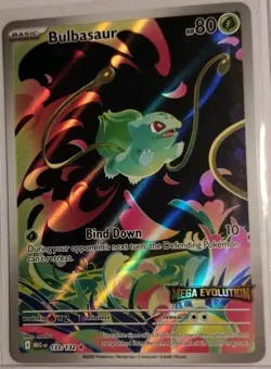 Pokemon TCG Bulbasaur 133/132 Mega Evolution Stamped - Image 2