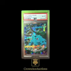 2000 TOPPS CHROME POKEMON #1 BULBASAUR TEKNO PSA 8 - Image 1
