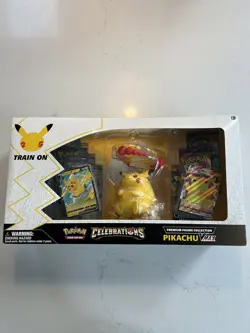 Pokemon TCG Celebrations Pikachu VMAX 25th Anniversary Premium Figure Collection - Image 1