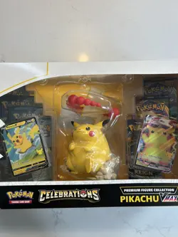 Pokemon TCG Celebrations Pikachu VMAX 25th Anniversary Premium Figure Collection - Image 2