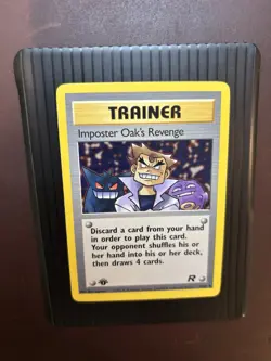 Pokemon TCG Team Rocket 1st Edition Imposter Oak's Revenge 76/82 Uncommon LP - Image 1