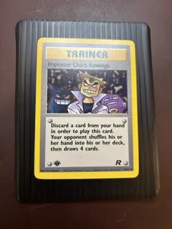 Pokemon TCG Team Rocket 1st Edition Imposter Oak's Revenge 76/82 Uncommon LP - Image 2