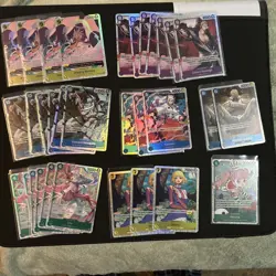 LOT OF 54 One Piece Card SR Foil ONLY English Cards With Dons - Image 1