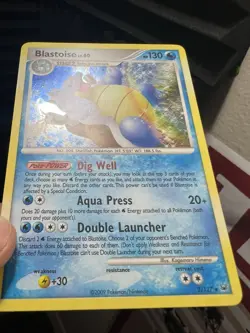 Pokemon 2009 Platinum Blastoise Holo Rare Card #2/127 - Image 2