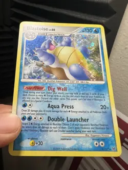 Pokemon 2009 Platinum Blastoise Holo Rare Card #2/127 - Image 4