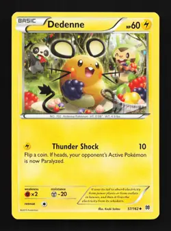Dedenne 57/162 LP BREAKthrough English Pokemon Card TCG - Image 1