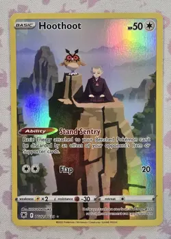 Pokemon Card Hoothoot TG12/TG30 Swsh10: Astral Radiance Trainer Gallery Holo - Image 1