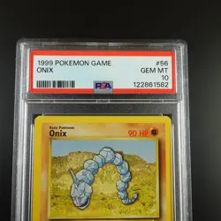 PSA 10 Onix 56/102 Pokemon Base Set 1999 Non Holo Card - Image 2