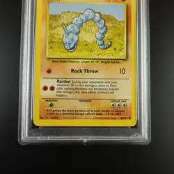PSA 10 Onix 56/102 Pokemon Base Set 1999 Non Holo Card - Image 3