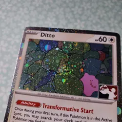 Pokemon Card Ditto 132/165 Holo Rare Prize Pack Series 6 Stamped Swirl LP - Image 2
