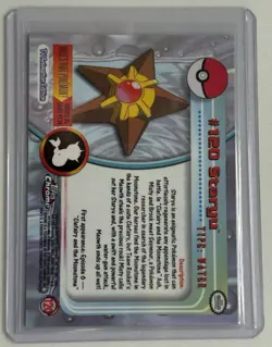2000 Topps Chrome Staryu Pokemon Card, Foil Holographic - Image 2