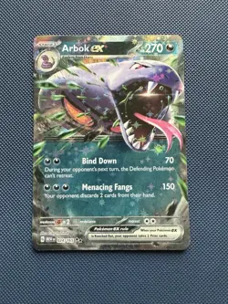 Pokemon Arbok EX TCG Scarlet & Violet 151 Holo Double Rare Card 24/165 - Image 1