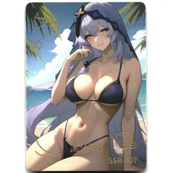 Goddess Story Beautiful Figure Anime Waifu Card Black Swan Honkai SSR-007 - Image 1