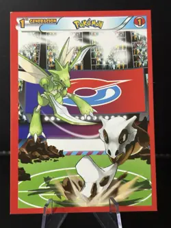 Scyther & marowak Pokemon Peruvian Card - Image 1