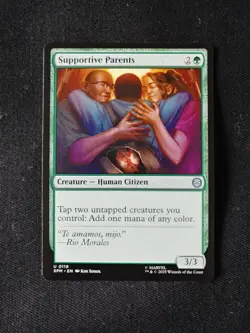 MTG: Spider-Man - SUPPORTIVE PARENTS, CREATURE - 119/286 Uncommon SPM NM - Image 1