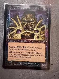 Magic the Gathering GEMPALM POLLUTER #70/145 FOIL Black Common Unplayed 2003 - Image 1