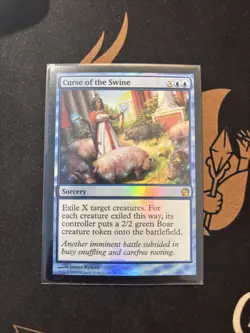 Mtg FOIL Curse of the Swine - Theros + Bonus Foils - Image 1