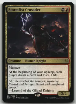 Stormfist Crusader R Throne of Eldraine 203 LP - Image 1