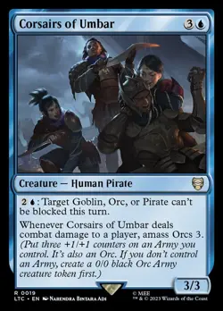 1x - Corsairs of Umbar - #19 - CMR: Lord of the Rings - NM MTG - Image 1