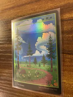 MTG✨Pixel FOREST (Full Art) FOIL✨SLD v_.02 MINT RARE Land Jubilee UNPLAYED ! - Image 4