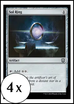 MTG - 4 x Sol Ring - Playset 4x x4 - Modern Horizons 3 Commander - Image 1
