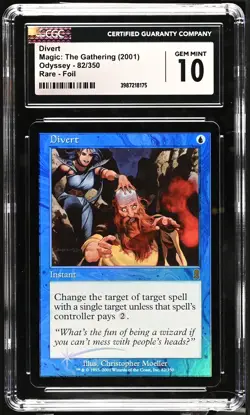 DIVERT Odyssey Foil Rare CGC 10 Gem Mint MTG [Nostalgium] - Image 1