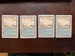 4x German Misprint Drudge Skeletons Swamp With Regenerate • Unplayed • Mtg 1914 - Image 1