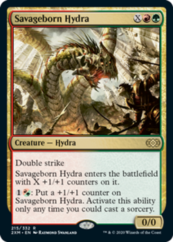 Savageborn Hydra - Double Masters #215/332 MTG Magic The Gathering - Image 1