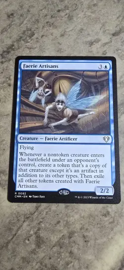 Faerie Artisans Commander Masters Regular Creature Rare MTG NM - Image 1