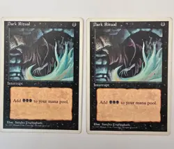 MTG - Dark Ritual x2 - Fourth Edition - MP - Image 1