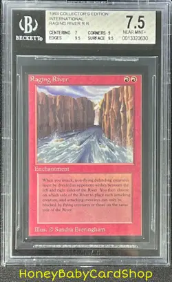 MTG International Edition (IE) 1993 Raging River BGS 7.5 NM+ Old School 93/94 - Image 1