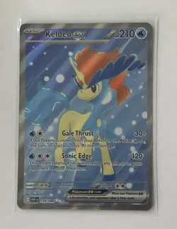 Keldeo ex 159/086 Sv: White Flare Holo Full Art Ultra Rare Pokemon TCG - Image 1