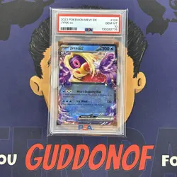 ??PSA 10 GEM MINT 2023 Pokemon Mew EN-151 JYNX EX #124 Holo Rare - Image 1