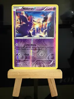 NIDORAN M -43/114 Steam Siege NM - Reverse Holo Common - Pokemon TCG Card - Image 1