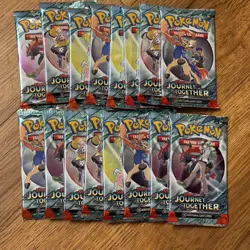 Pokemon TCG SV Journey Together Booster Packs LOT of (16) Factory Sealed - Image 1